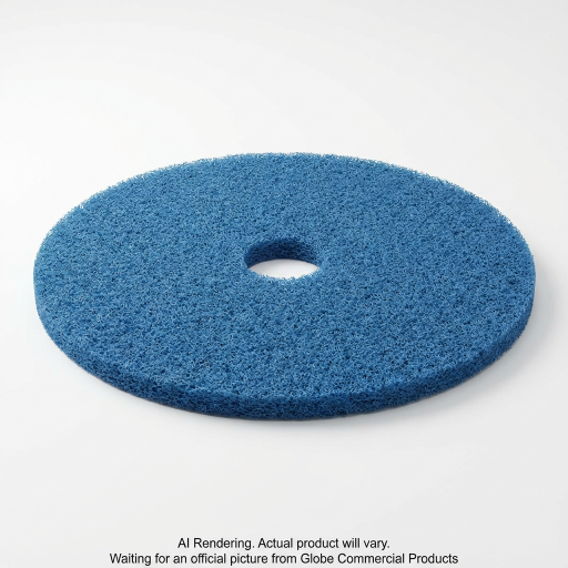 Tampon de plancher pour entretien — 20 po, bleu