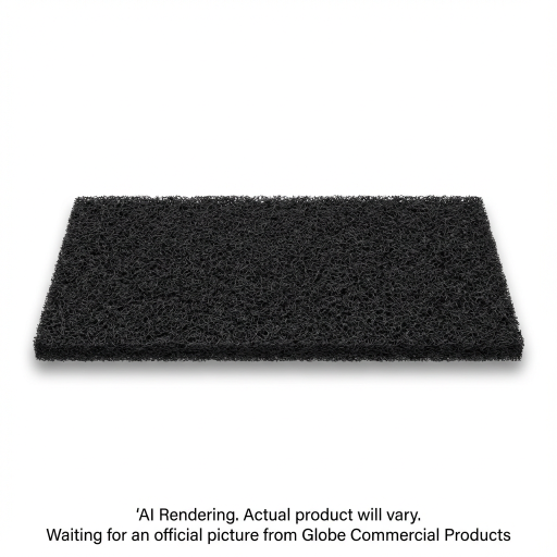 Tampon de plancher pour entretien — 14 po, noir