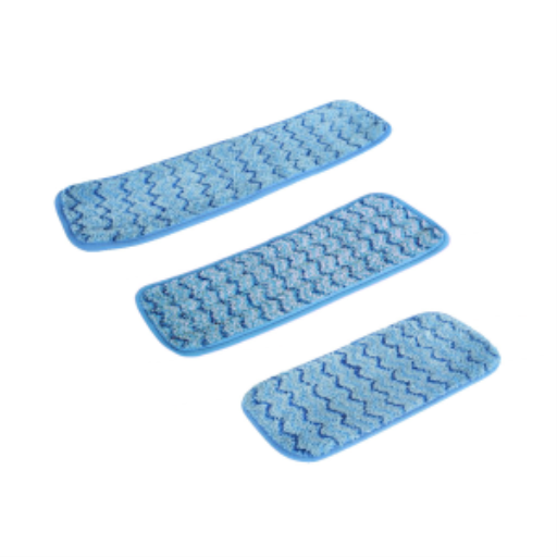 Tampon humide en microfibre — 24 po, bleu