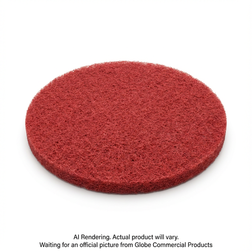 Tampon de plancher pour polissage — 20 po, rouge