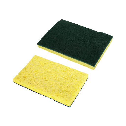 Éponge cellulose — 6 x 4 po, jaune