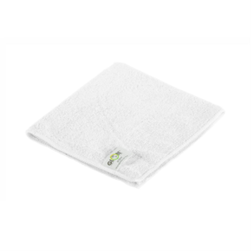 Chiffon en microfibre — 14 x 14 po, blanc, 10 unités