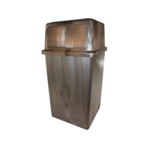Poubelle — 45 gallons, brun