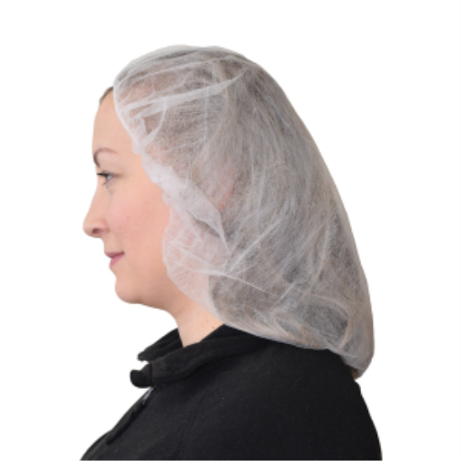 Filets à cheveux bouffants Globe — blanc, 24 po (100 unités)