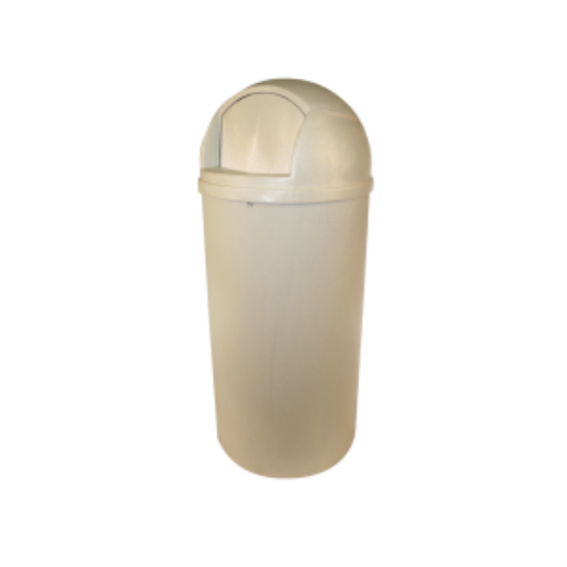 Contenant à déchets Bullet Globe — 21 gallons, beige