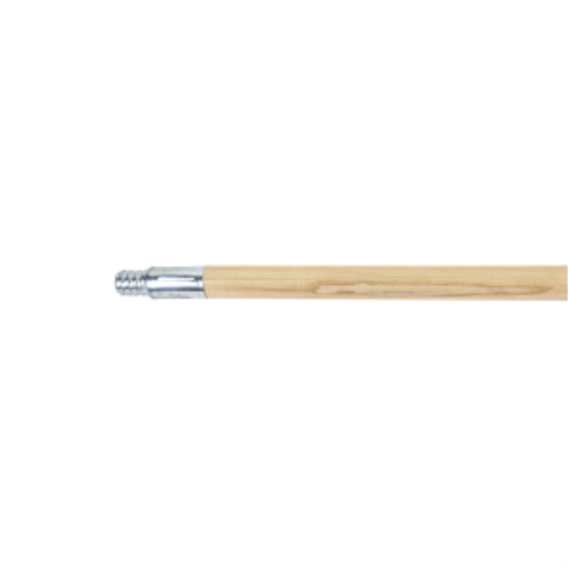 Manche en bois laqué fileté Globe avec embout métal — 54 po