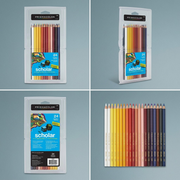 A product matrix image displays the Prismacolor 24-count pencil set from front, side, and rear angles.