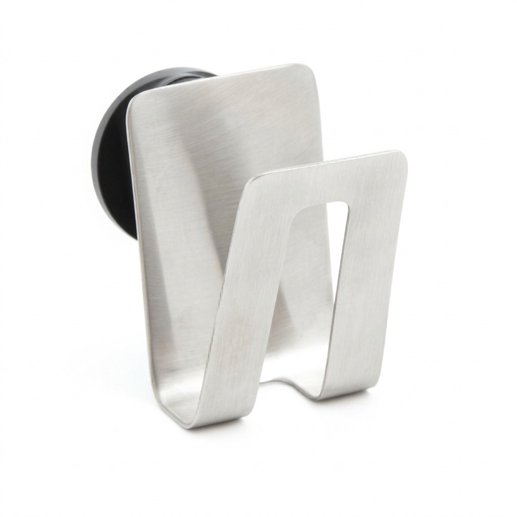 Clean hero shot on pure white: Happy Sinks Stainless Steel Sponge Holder (EB-HS-015).