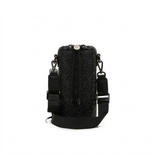 A high-resolution hero shot of the black Bugatti Rick Ross Champagne Bag (CBY1008RR-BLACK).