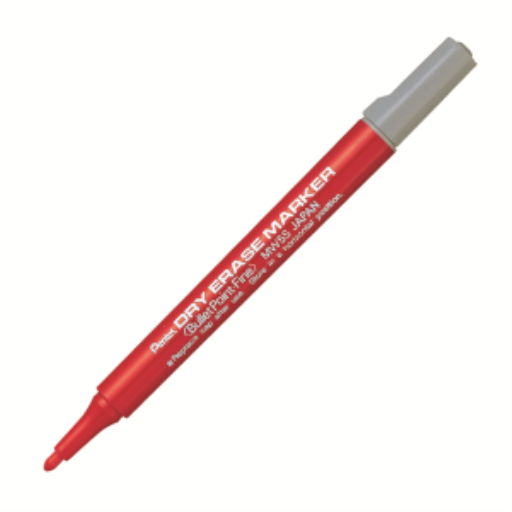 Marqueur effaçable à sec Pentel — 3,0 mm, encre rouge