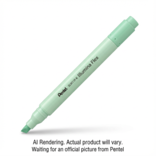Surligneur liquide Illumina Flex Pentel — double pointe, vert pastel