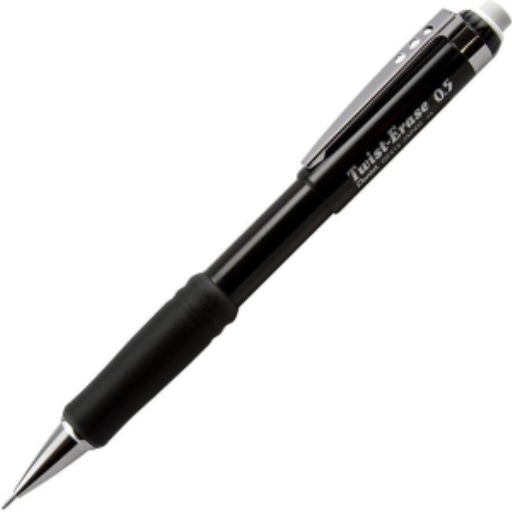Porte-mine Twist-Erase III Pentel — 0,5 mm, corps noir