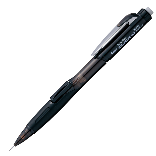 Porte-mine Twist-Erase Click Pentel — 0,5 mm, corps transparent