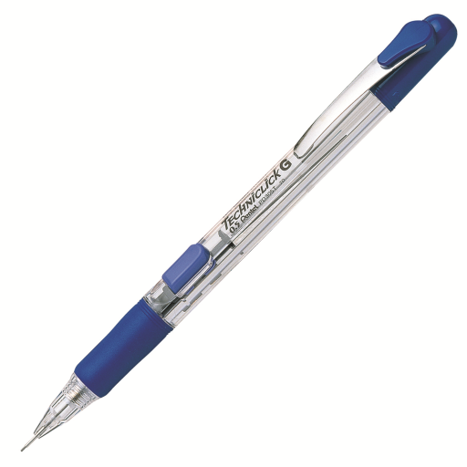 Porte-mine Twist-Erase Click Pentel — 0,7 mm, corps transparent