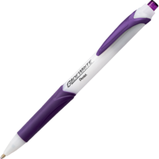 Stylo à bille GlideWrite Pentel — 1,0 mm, encre violette