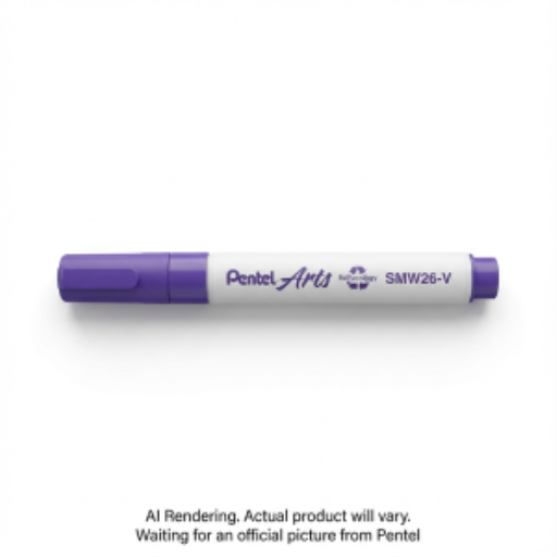Marqueur craie effaçable Pentel Arts — petit format, pointe biseautée, encre violette