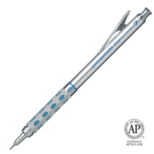 Porte-mine Pentel GraphGear 1000 — 0,7 mm, corps bleu, étui cadeau