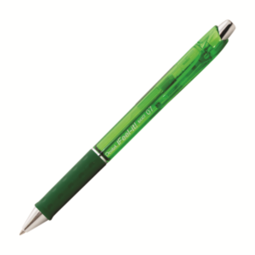 Stylo à bille Pentel Feel-It! — 0,7 mm, encre verte