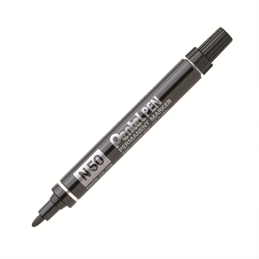 Marqueur permanent Pentel — pointe ogive, encre noire
