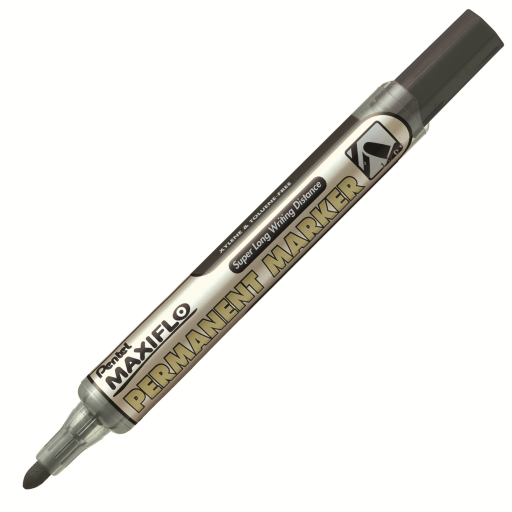 Marqueur permanent Pentel Maxiflo — pointe ogive, 4,5 mm, encre noire