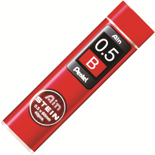 Mines Ain Stein Pentel — 0,5 mm, B, tube de 40 mines