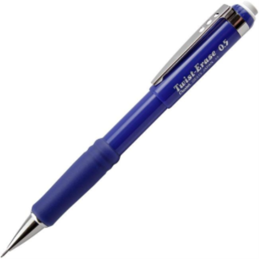 Porte-mine Twist-Erase III rétractable Pentel — 0,5 mm, bleu