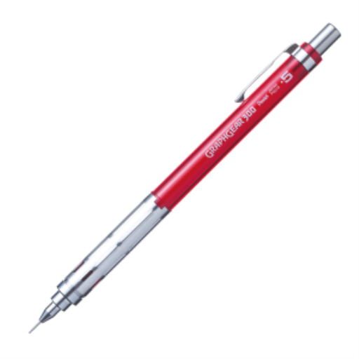 Porte-mine GraphGear 300 Pentel — 0,5 mm, rouge