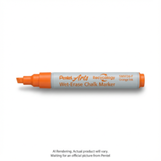 Marqueur effaçable humide Pentel Arts — petite pointe biseautée, encre orange