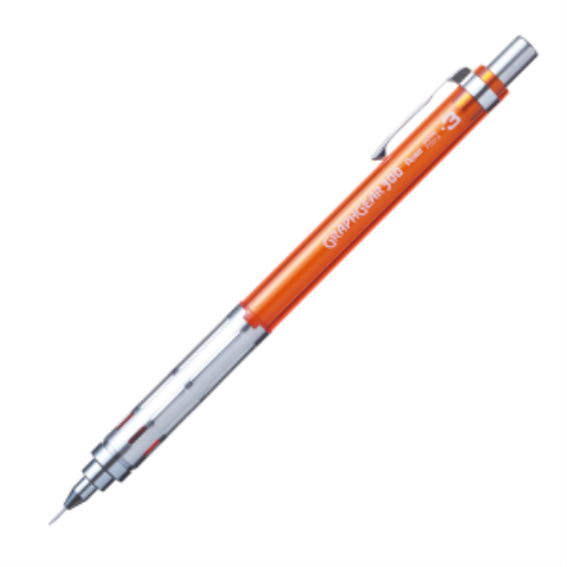 Porte-mine Pentel GraphGear 300 0,3 mm — accents orange