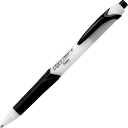 Stylo à bille Pentel GlideWrite — 1,0 mm, pointe large, encre noire