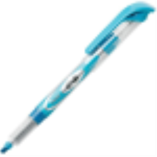 Surligneur liquide Pentel 24/7 — pointe biseautée, bleu ciel