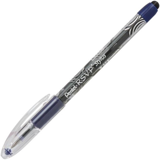 Stylo à bille avec embout tactile Pentel R.S.V.P. Stylus — 0,7 mm, encre bleue