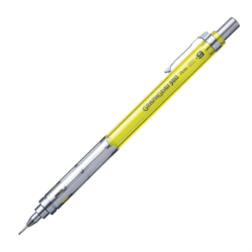 Porte-mine de dessin Pentel GraphGear 300 — 0,9 mm, accents jauness