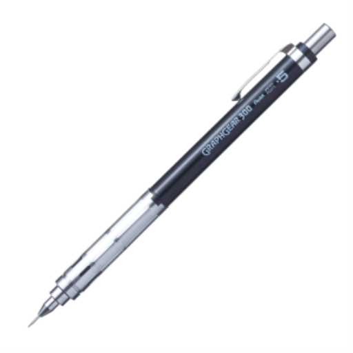 Porte-mine de dessin Pentel GraphGear 300 — 0,5 mm, accents noirss