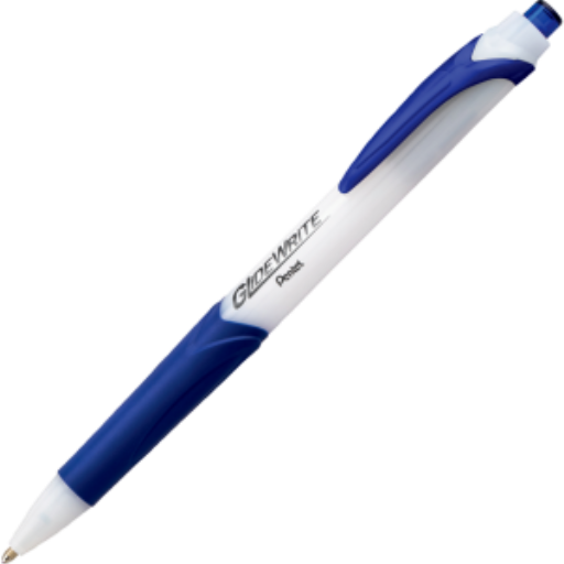Stylo à bille Pentel GlideWrite — 1,0 mm, pointe large, encre bleue