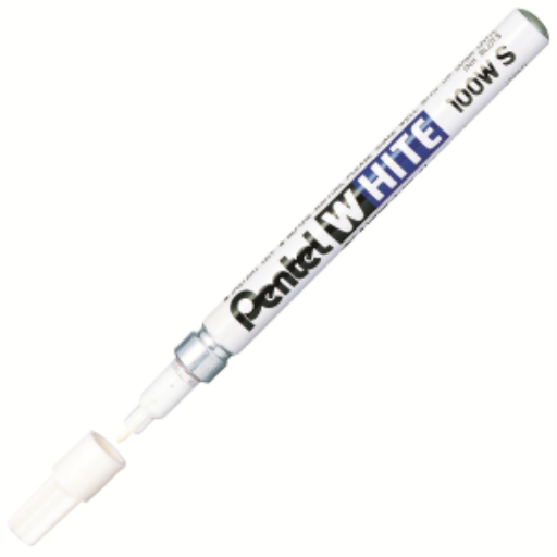 Marqueur permanent blanc Pentel — 2,0 mm, pointe fine