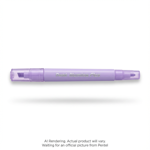 Surligneur liquide Pentel Illumina Flex — double pointe, violet