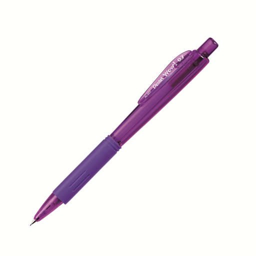 Porte-mine rétractable Pentel Wow! — 0,7 mm, baril violet