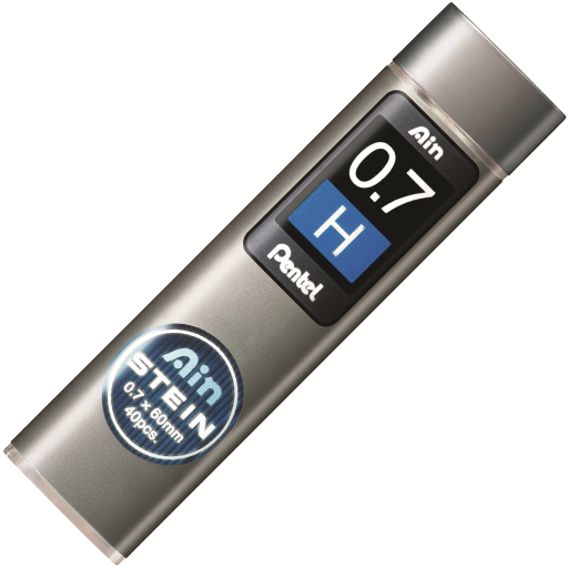 Mines Pentel Ain Stein — 0,7 mm, H, 40 mines par tube