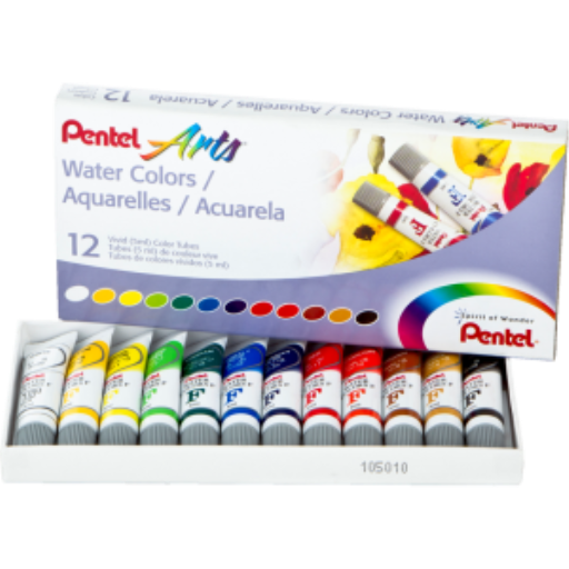 Peintures aquarelles Pentel Arts — 12 couleurs