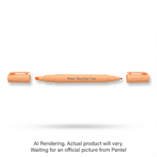 Surligneur liquide Pentel Illumina Flex — double pointe, orange