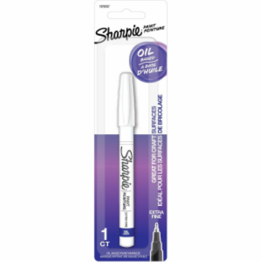 Marqueur peinture Sharpie à base d’huile — pointe extra-fine, blanc