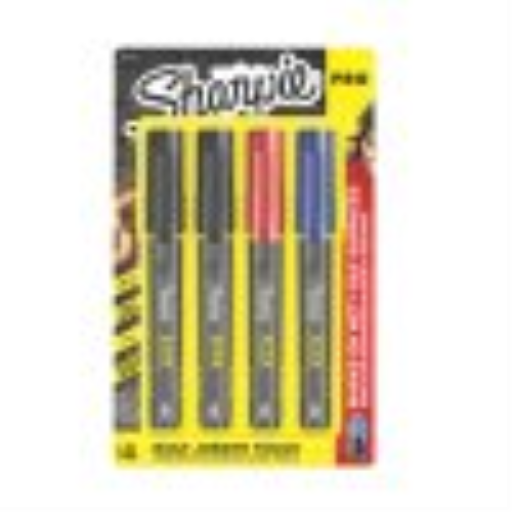 Marqueurs permanents Sharpie PRO — pointe fine, couleurs assorties, paquet de 4