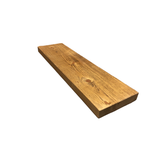 Étagère murale en bois massif — 60 x 10 x 2 po, miel