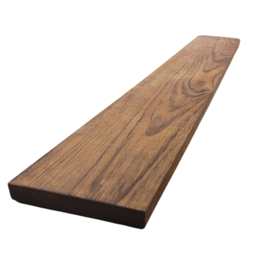 Étagère murale en bois massif — 60 x 10 x 2 po, brun whiskey
