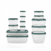 A high-resolution ecommerce hero shot of the 26-piece storage set on a pure white background.