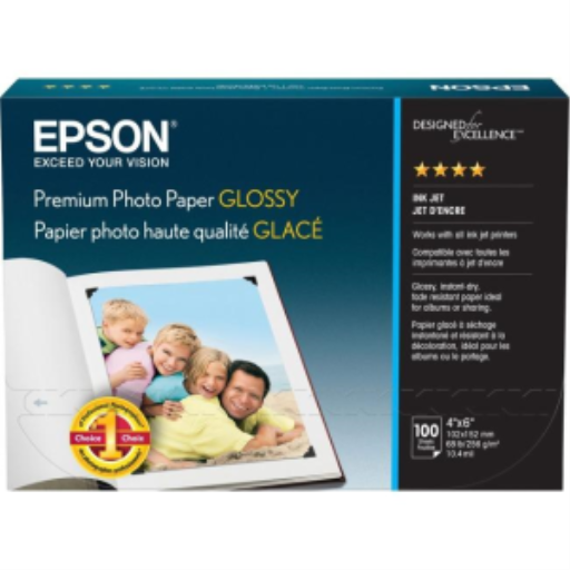 Papier photo Epson — premium papier photo brillant 4x6 100 feuilless04