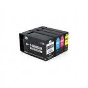 Close-up product photo of Canon PGI-1200XL value pack ink cartridges on white background.