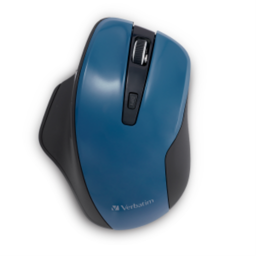 Souris Verbatim — silencieuse, ergonomique, sarcelle