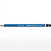 A high-resolution ecommerce hero shot of a single STAEDTLER Mars Lumograph 4B pencil.
